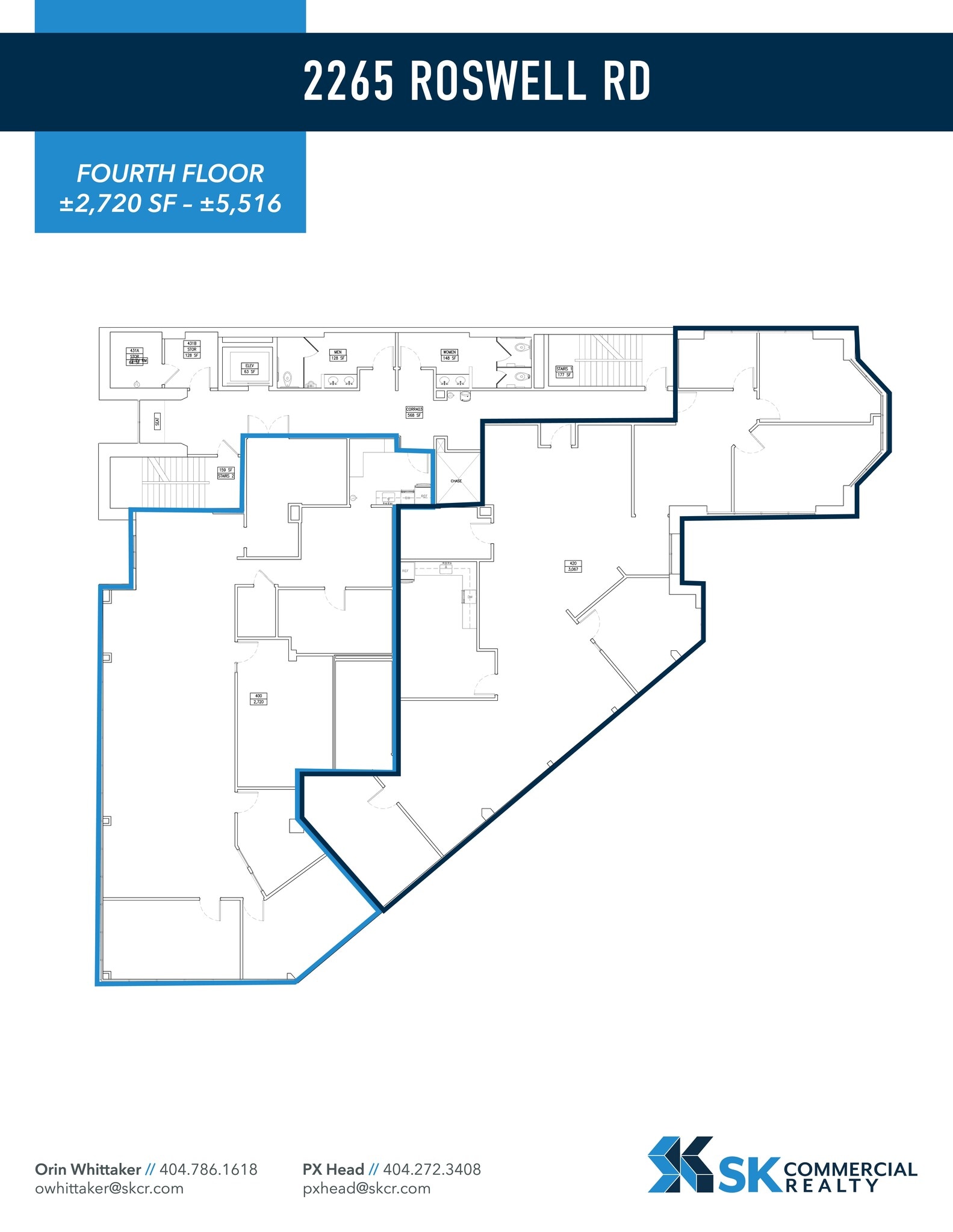 2265 Roswell Rd, Marietta, GA à louer Plan de site- Image 1 de 1