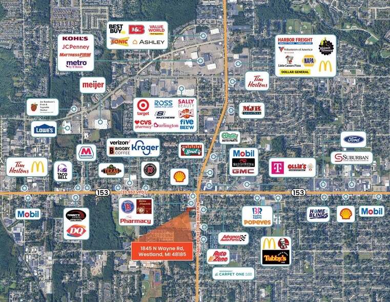 1845 N Wayne Rd, Westland, MI à vendre - Photo du bâtiment - Image 2 de 3