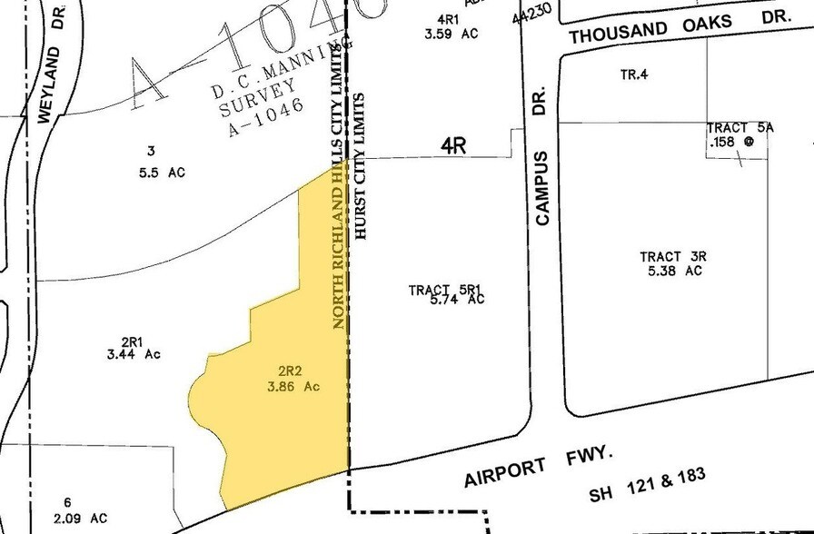 9001-9003 Airport Fwy, North Richland Hills, TX à louer - Plan cadastral - Image 3 de 31