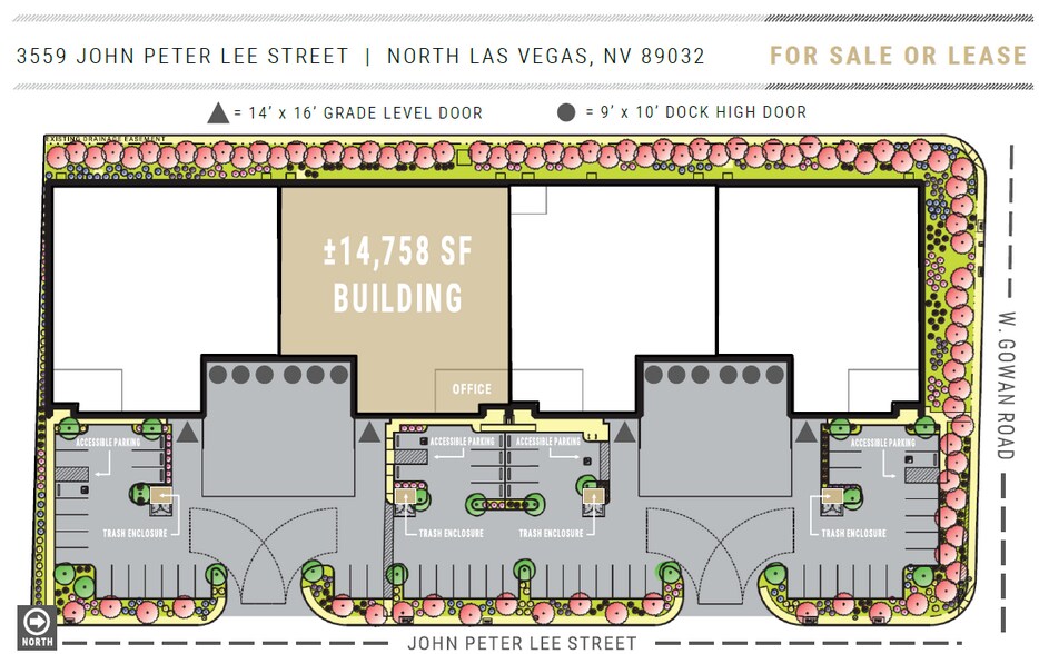 3559 John Peter Lee St, North Las Vegas, NV à vendre - Plan de site - Image 3 de 6