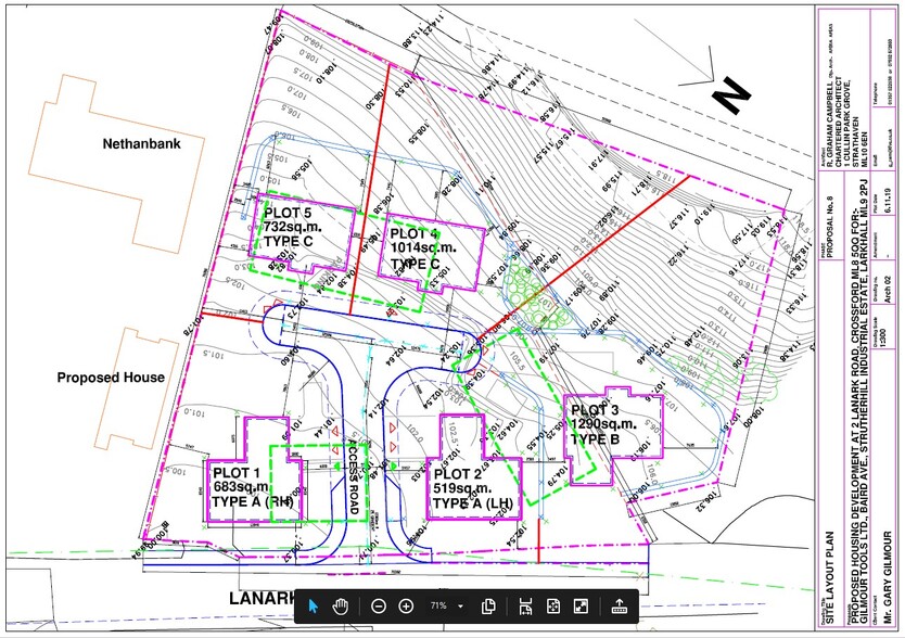 Lanark Rd, Crossford à vendre - Plan de site - Image 2 de 3