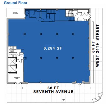 245 Seventh Ave, New York, NY à louer Plan d’étage- Image 1 de 1