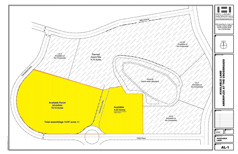 500 E 101st Ave, Crown Point, IN for sale - Site Plan - Image 2 of 7