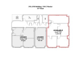 156-160 E Market St, Indianapolis, IN for lease Floor Plan- Image 1 of 3