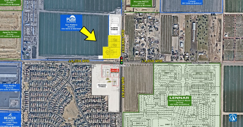 NW Watson Rd & Broadway, Buckeye, AZ à vendre - Photo du bâtiment - Image 2 de 4