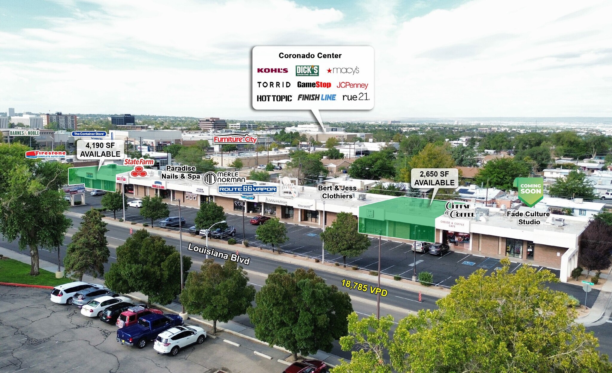 2633-2677 Louisiana Blvd, Albuquerque, NM à louer Photo principale- Image 1 de 14