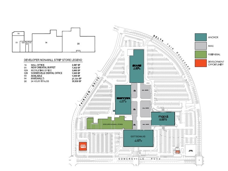 2500-2640 Somersville Rd, Antioch, CA à louer - Plan de site - Image 2 de 2