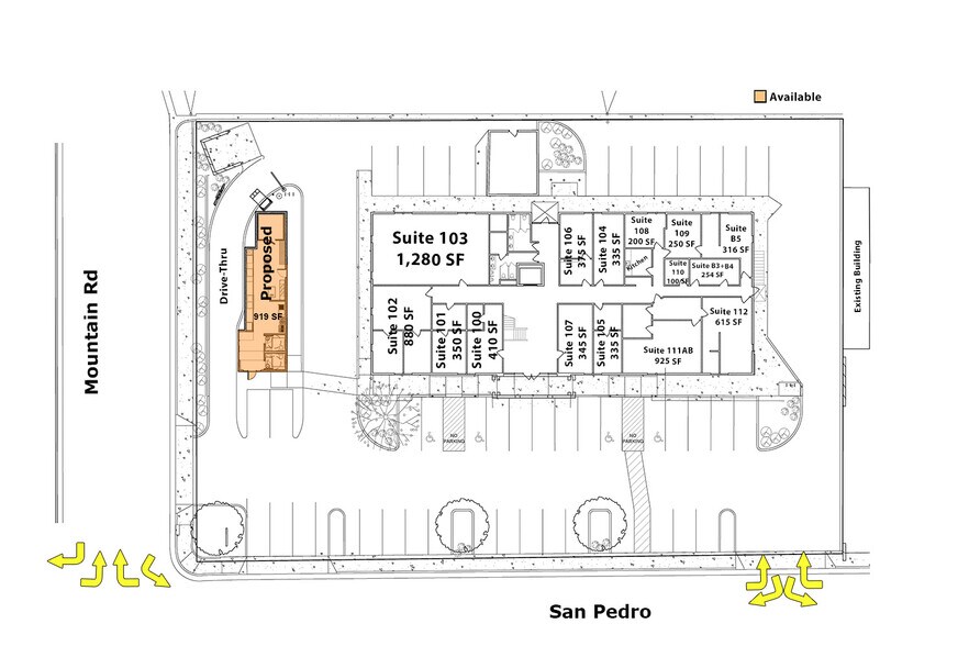 1330 San Pedro Blvd NE, Albuquerque, NM à louer - Plan de site - Image 2 de 8