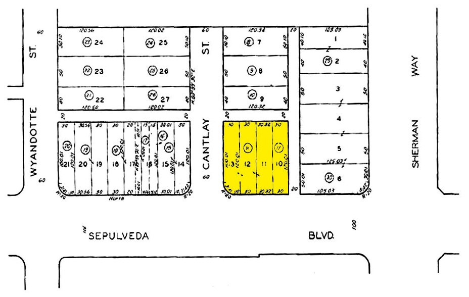 7226 Sepulveda Blvd, Van Nuys, CA à louer - Plan cadastral - Image 2 de 24