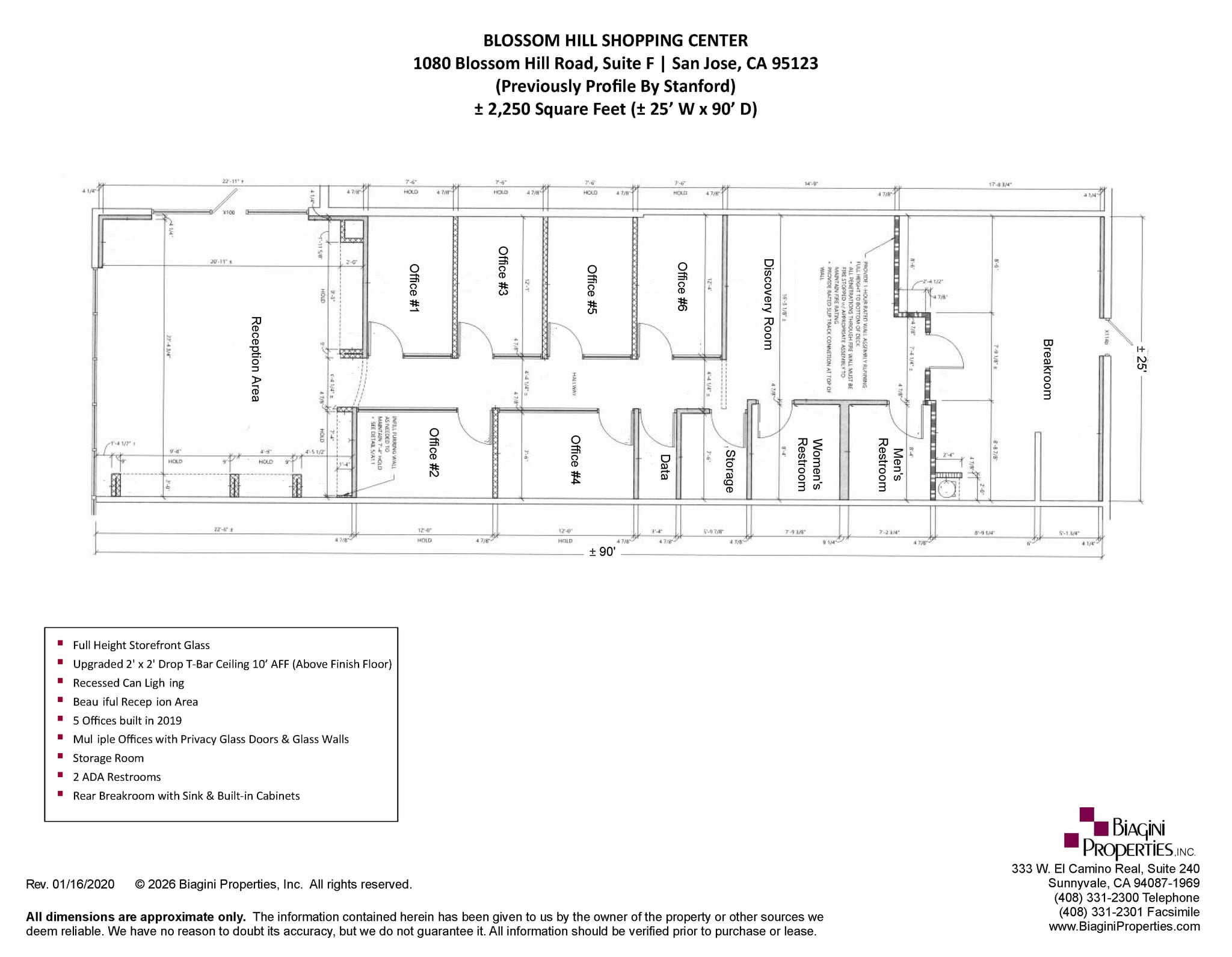 1080 Blosom Hill Rd, San Jose, CA à louer Plan d’étage- Image 1 de 11