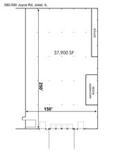 540-580 Joyce Rd, Joliet, IL for lease Interior Photo- Image 2 of 4