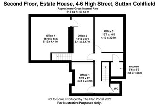 4-6 High St, Sutton Coldfield à louer Plan d’étage- Image 1 de 4