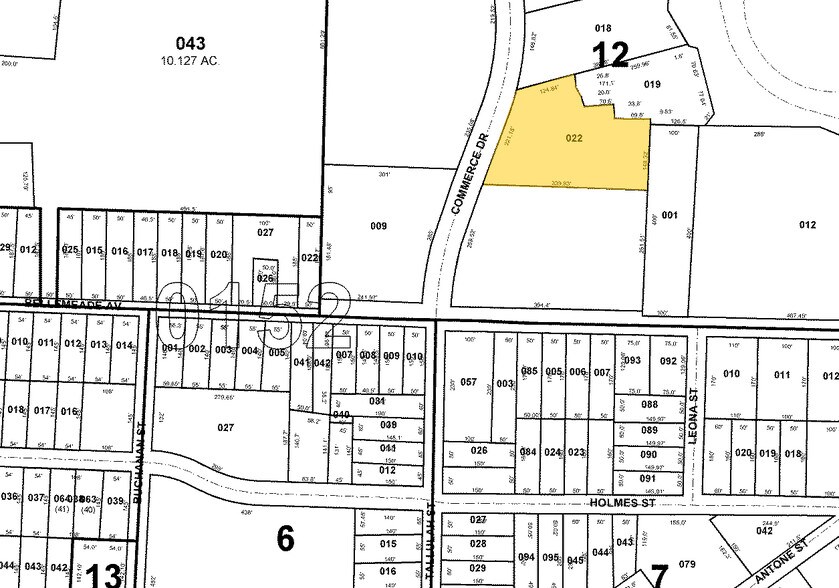 1731 Commerce Dr NW, Atlanta, GA à vendre - Plan cadastral - Image 3 de 3