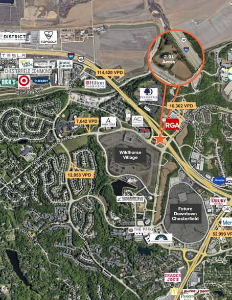 16439 Wild Horse Creek Rd, Chesterfield, MO à vendre - Aérien - Image 2 de 2