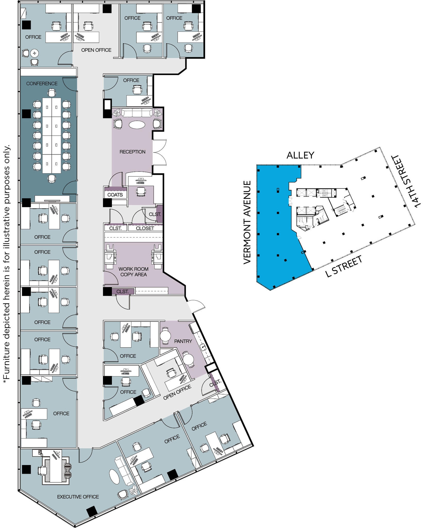 1101 Vermont Ave NW, Washington, DC à louer Plan d’étage- Image 1 de 1