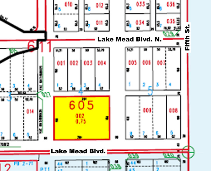 300-310 E Lake Mead Blvd S, North Las Vegas, NV à vendre - Plan cadastral - Image 1 de 1