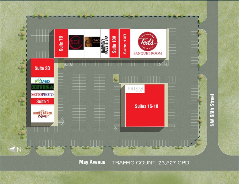 6900 N May Ave, Oklahoma City, OK for lease - Site Plan - Image 2 of 2