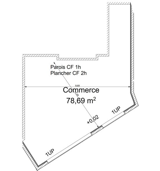 Commerce de détail dans Saint-Maur-des-Fossés à vendre - Plan d’étage - Image 2 de 2
