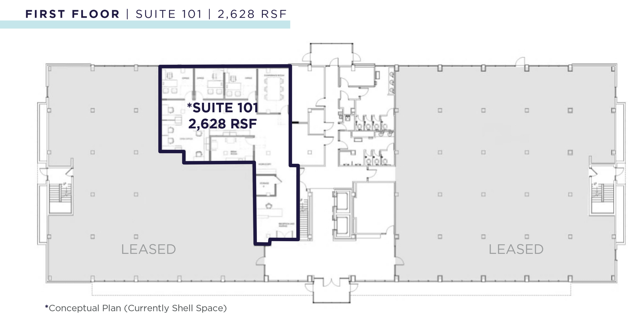 160 Newtown Rd, Virginia Beach, VA à louer Plan d’étage- Image 1 de 1