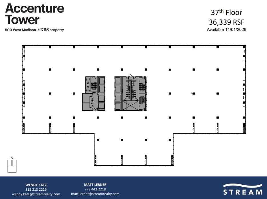 500 W Madison St, Chicago, IL for lease Floor Plan- Image 1 of 1