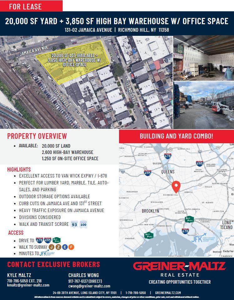 131-02 Jamaica Ave, Richmond Hill, NY for lease Primary Photo- Image 1 of 6