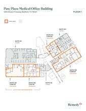1305 Airport Fwy, Bedford, TX à louer Plan de site- Image 1 de 1