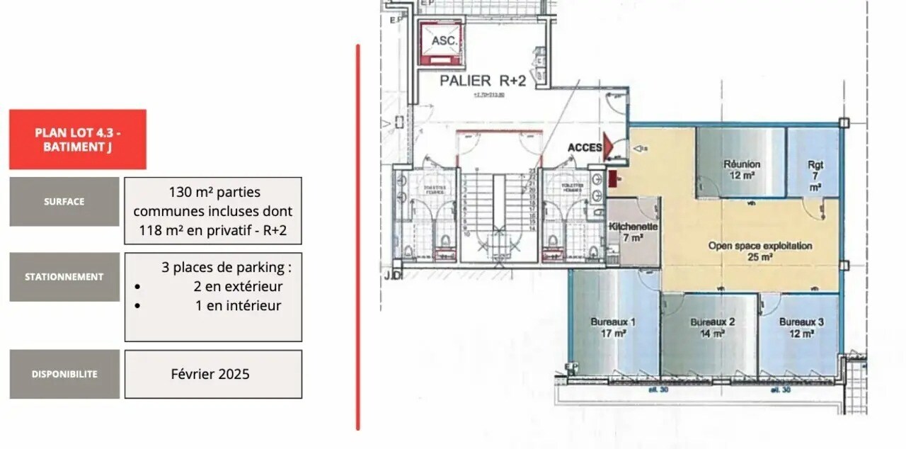 Office in Saint-Priest for lease Floor Plan- Image 1 of 6