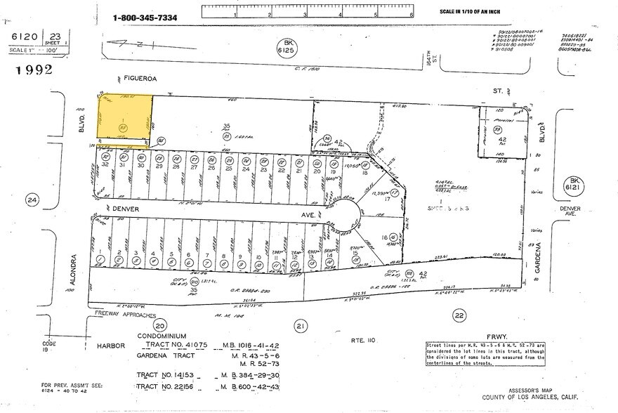 16101 S Figueroa Blvd, Gardena, CA for sale - Plat Map - Image 2 of 20