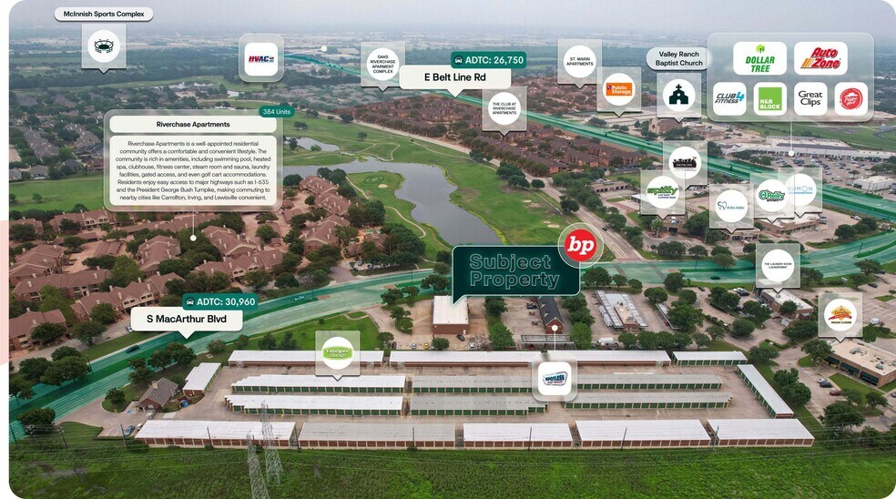 611 S MacArthur Blvd, Coppell, TX à vendre - Aérien - Image 2 de 2