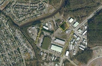 2858 Crusader Cir, Virginia Beach, VA - Aerial map view