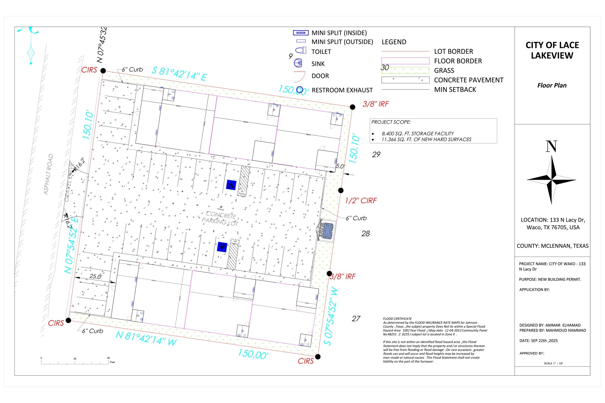 133 N Lacy Dr, Waco, TX for lease Site Plan- Image 1 of 1