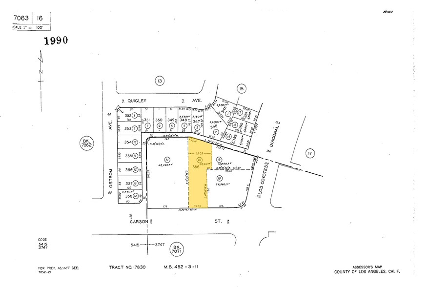 6753-6763 Carson St, Lakewood, CA à louer - Plan cadastral - Image 2 de 4