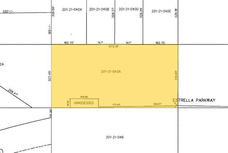 113th Ave & Happy Valley Pky, Peoria, AZ à louer - Plan cadastral - Image 3 de 7