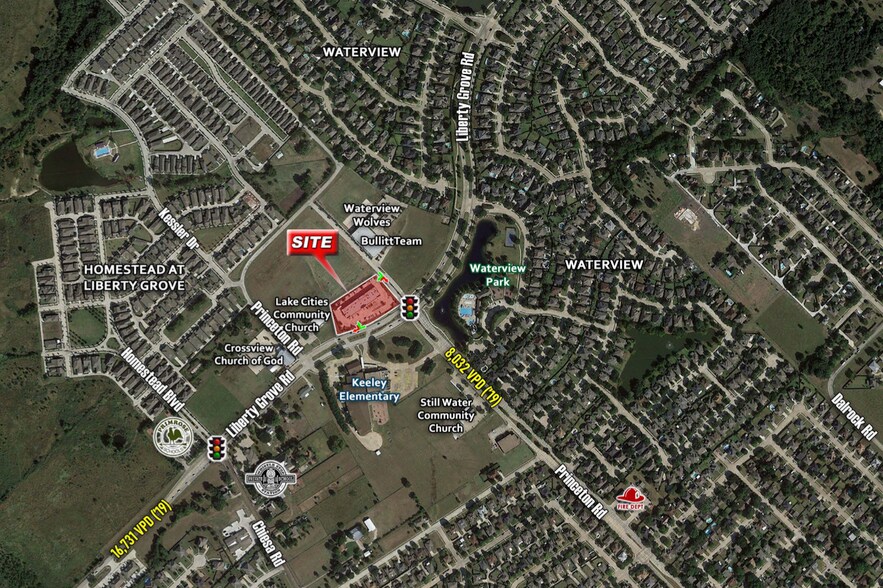 8701 Liberty Grove Rd, Rowlett, TX à louer - Photo du bâtiment - Image 2 de 5