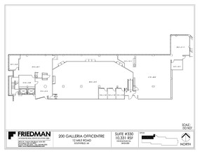 300 Galleria Officentre, Southfield, MI for lease Floor Plan- Image 1 of 2