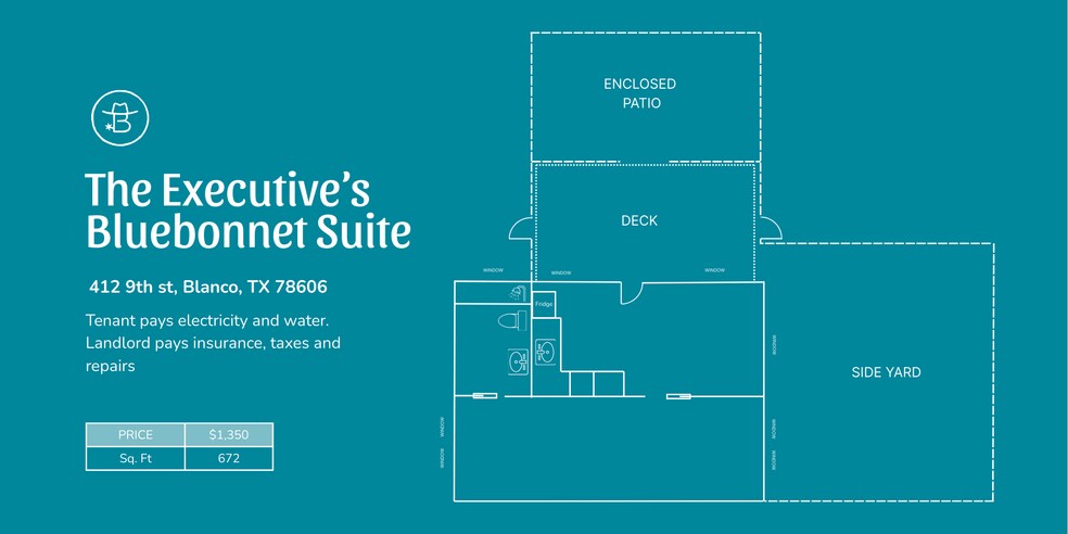 902 Main St, Blanco, TX à louer - Plan d’étage - Image 3 de 14
