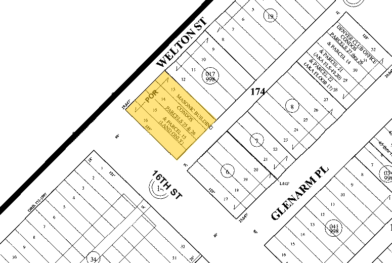 535 16th St, Denver, CO à vendre - Plan cadastral - Image 1 de 1