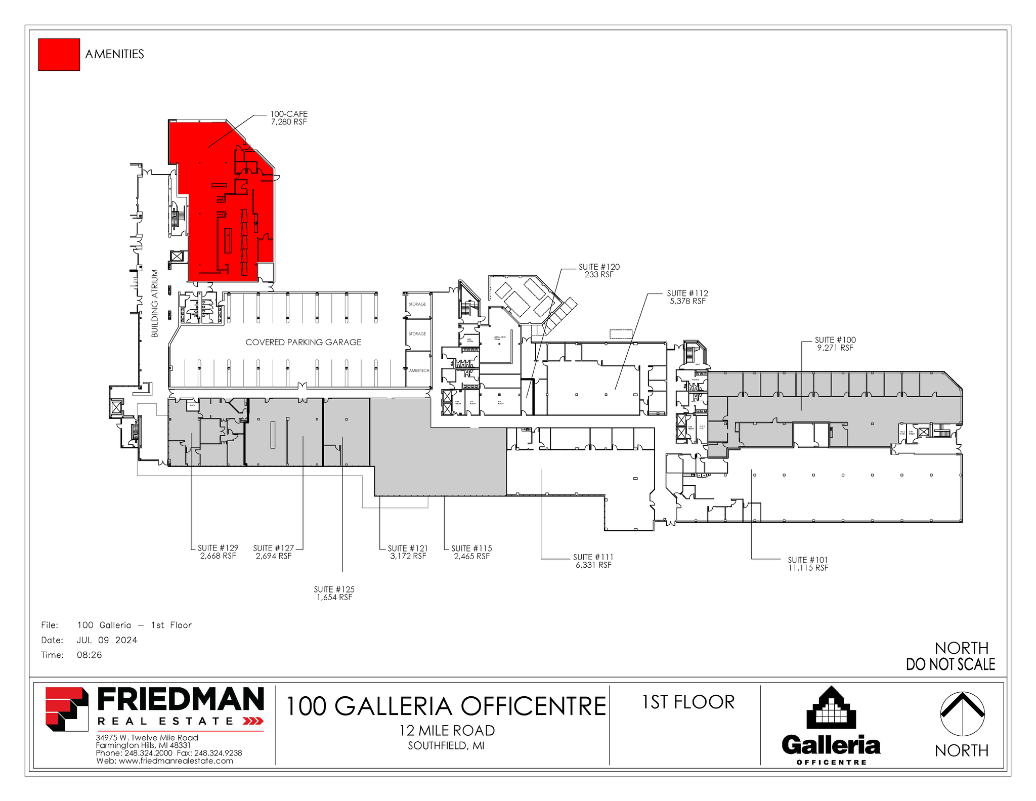 300 Galleria Officentre, Southfield, MI for lease Floor Plan- Image 1 of 1