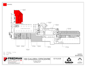 300 Galleria Officentre, Southfield, MI for lease Floor Plan- Image 2 of 2