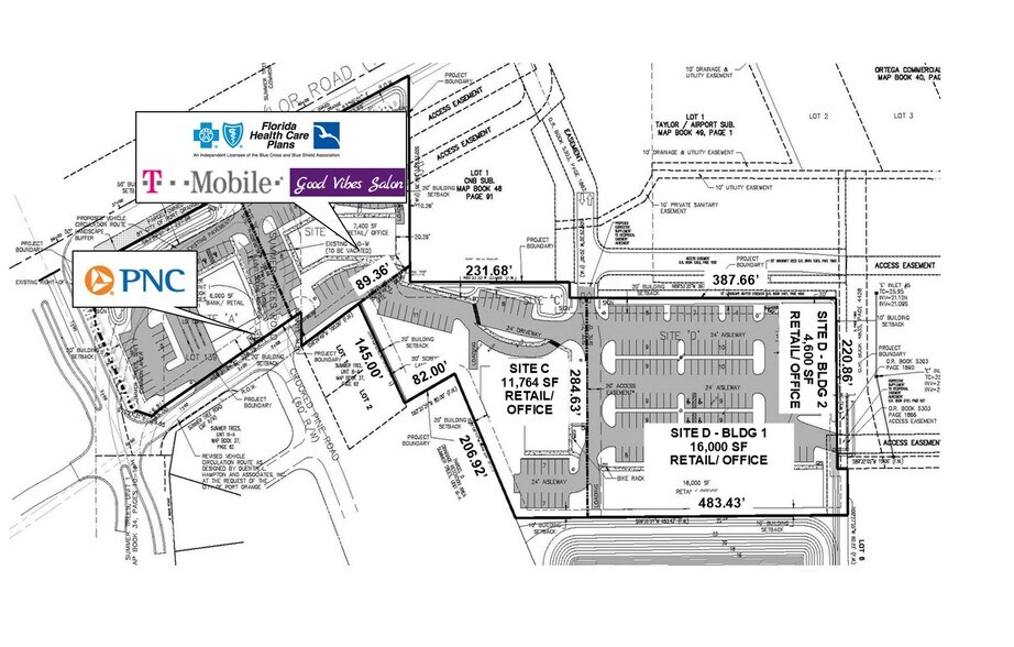 1647-1645 Taylor Rd, Port Orange, FL for sale - Site Plan - Image 2 of 2