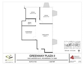 2400 Lakeside Blvd, Richardson, TX à louer Plan de site- Image 1 de 2