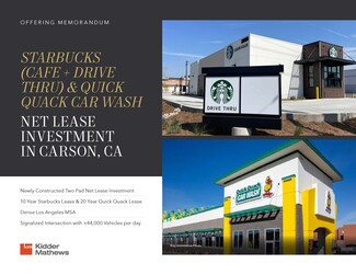 Plus de détails pour New Starbucks & Quick Quack Car Wash – à vendre, Carson, CA