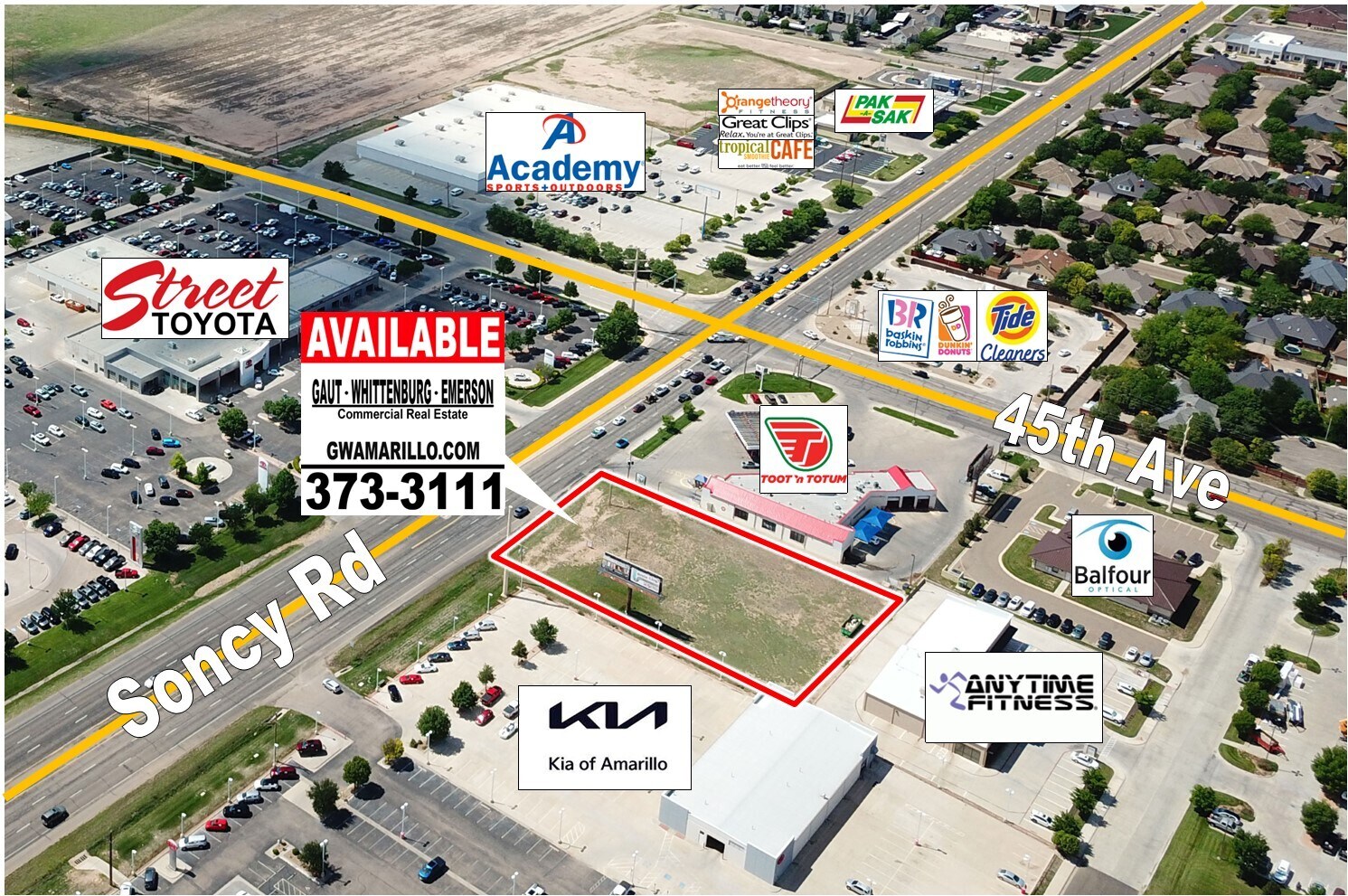 4601 Soncy Rd, Amarillo, TX à vendre Photo du bâtiment- Image 1 de 4