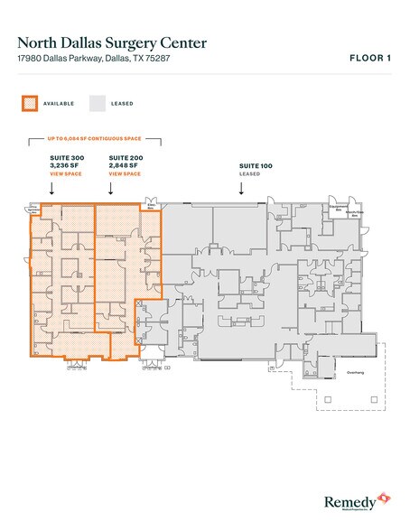 17980 Dallas Pky, Dallas, TX à louer - Plan d’étage - Image 3 de 3