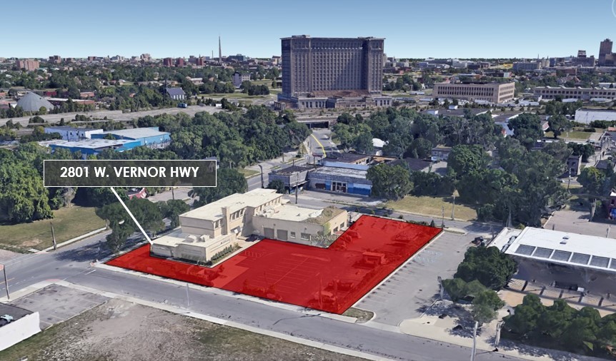 2801 W Vernor Hwy, Detroit, MI for sale Aerial- Image 1 of 14