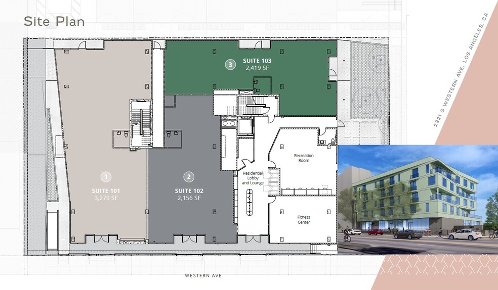 2221 S Western Ave, Los Angeles, CA for lease - Site Plan - Image 3 of 3