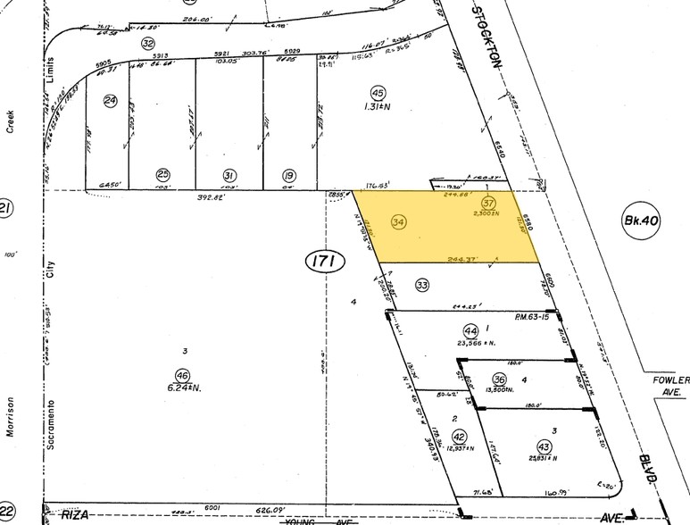 6590 Stockton Blvd, Sacramento, CA à vendre - Plan cadastral - Image 1 de 1