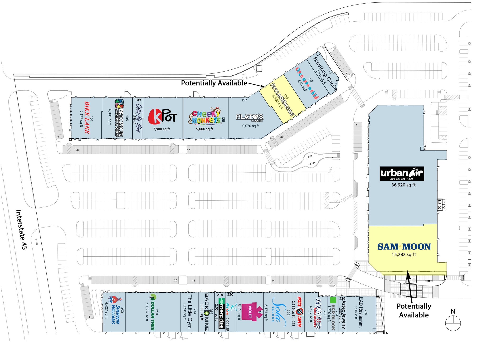 17937-17945 I-45 S, Shenandoah, TX for lease Site Plan- Image 1 of 1