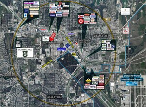 416 S Nolen Dr, Southlake, TX - Aerial  map view