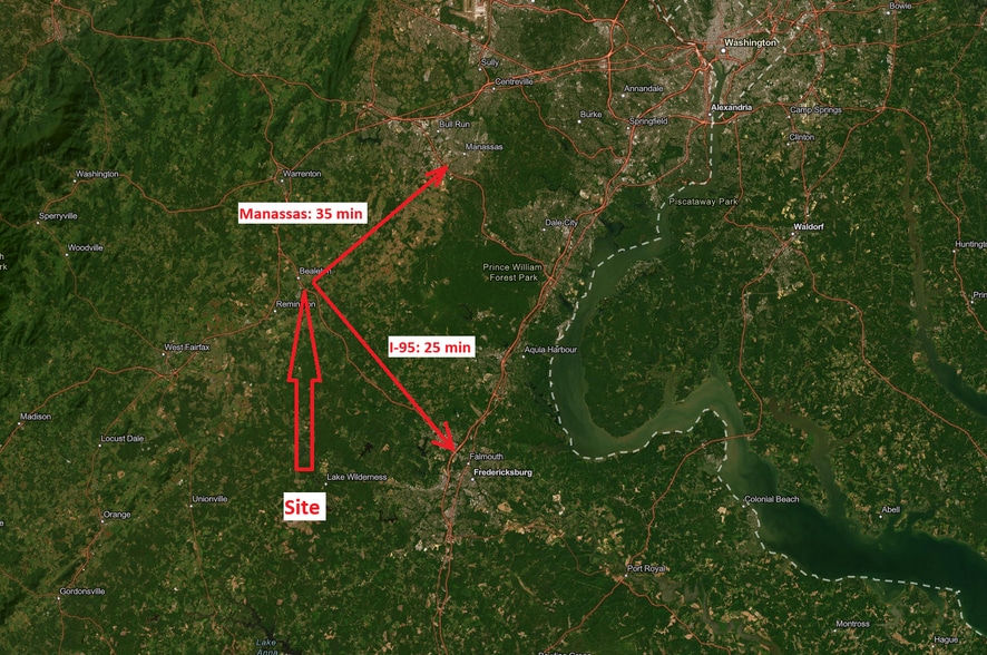 Route 17/Energy & Schoolhouse rd, Bealeton, VA for lease - Aerial - Image 2 of 2